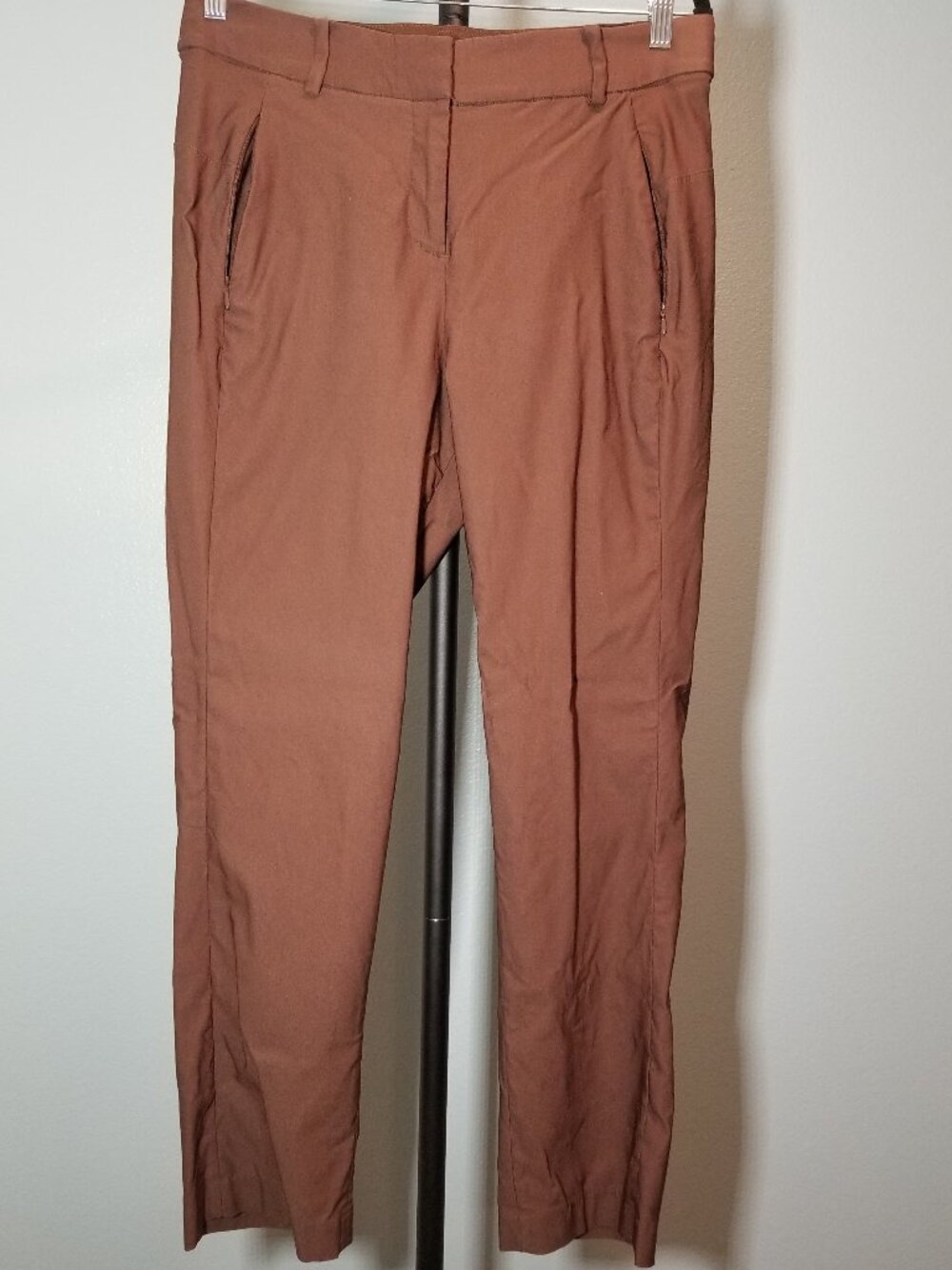 Lane Bryant‎ Womens Size 12S Brown Dress Pant Office City Business Preppy Retro